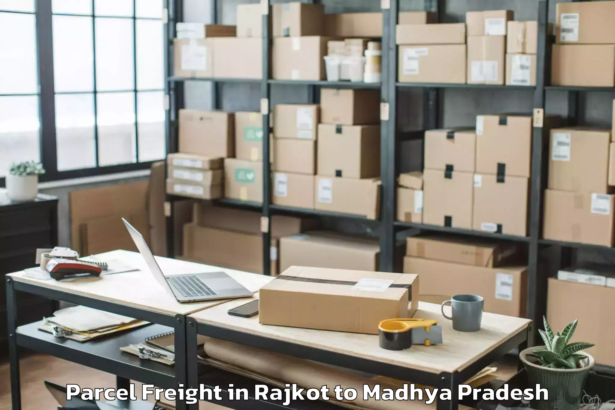 Discover Rajkot to Ghansor Parcel Freight